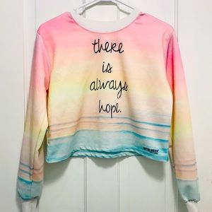 5/$30 “There is Always Hope” Cropped Long Sleeved Sweatshirt/Top